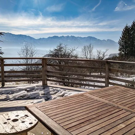 Maison Familiale En Montagne Avec Vue Merveilleuse Sur Le Massif De Belledonne Saint-Bernard  Exterior foto